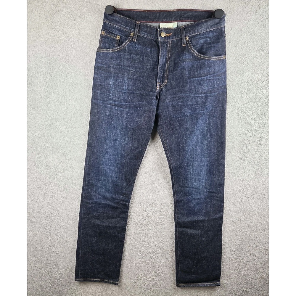 Raleigh Denim Workshop Jones Slim Fit Jeans Mens 32x33 Blue Cotton Handmade